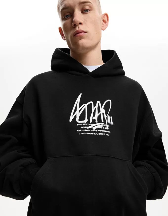 Printed boxy fit hoodie Printed boxy fit hoodie