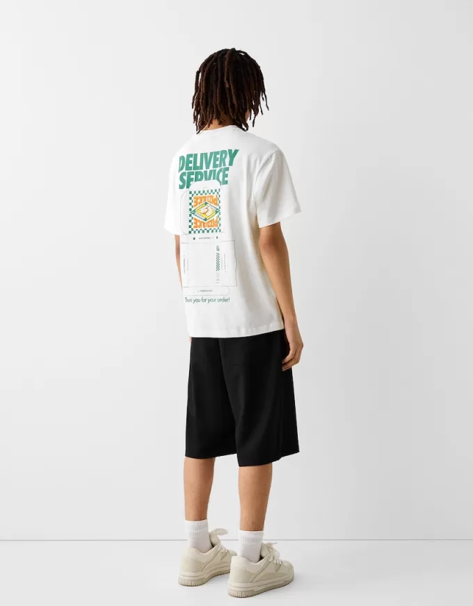 Printed boxy-fit short sleeve T-shirt Printed boxy-fit short sleeve T-shirt