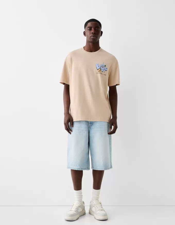 Printed boxy-fit short sleeve T-shirt Printed boxy-fit short sleeve T-shirt