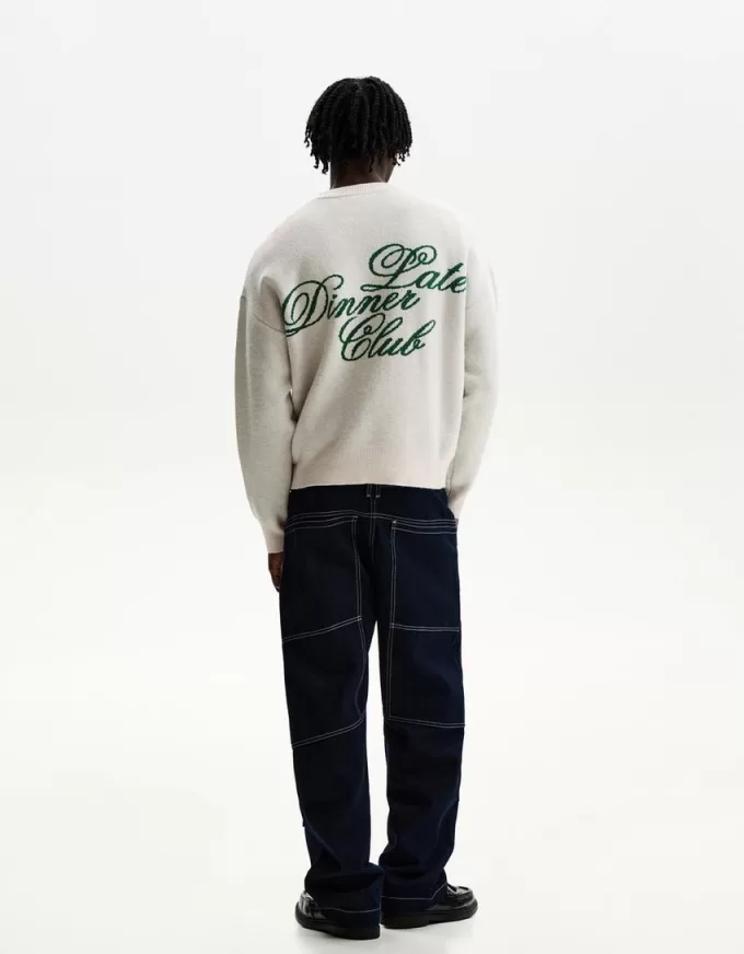 Printed jacquard sweater Printed jacquard sweater