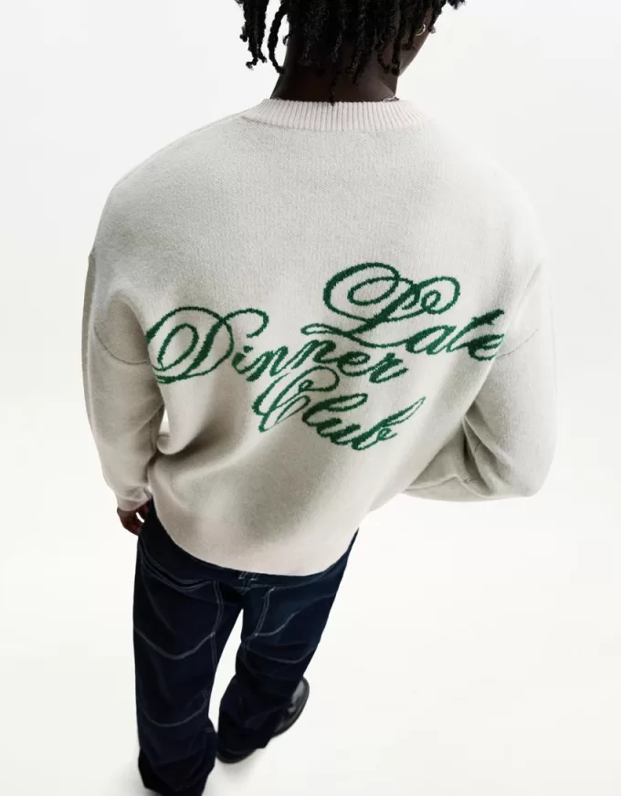 Printed jacquard sweater Printed jacquard sweater