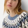 Printed jacquard sweater Printed jacquard sweater