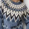 Printed jacquard sweater Printed jacquard sweater