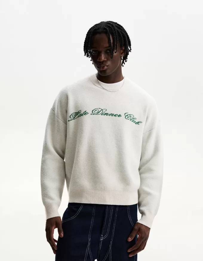 Printed jacquard sweater Printed jacquard sweater