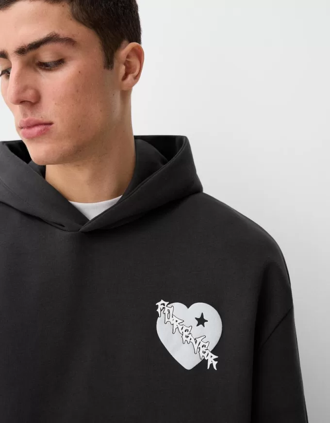 Printed oversize hoodie