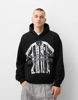 Printed oversize hoodie