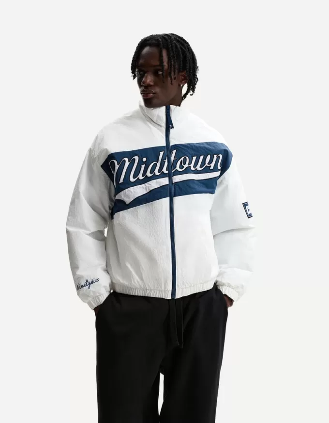 Printed puffer jacket