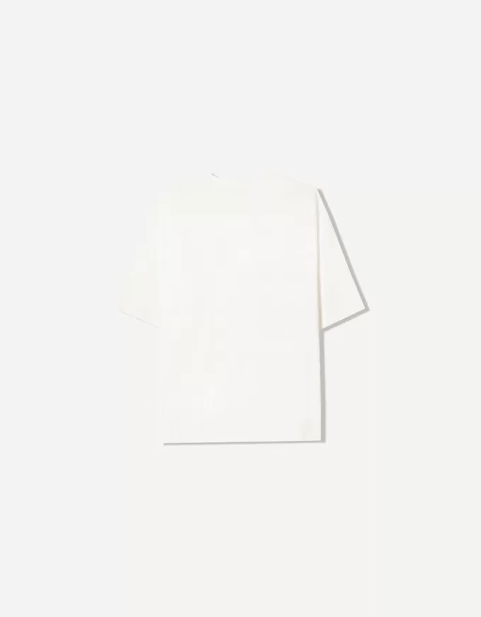 Printed short sleeve V-neck T-shirt