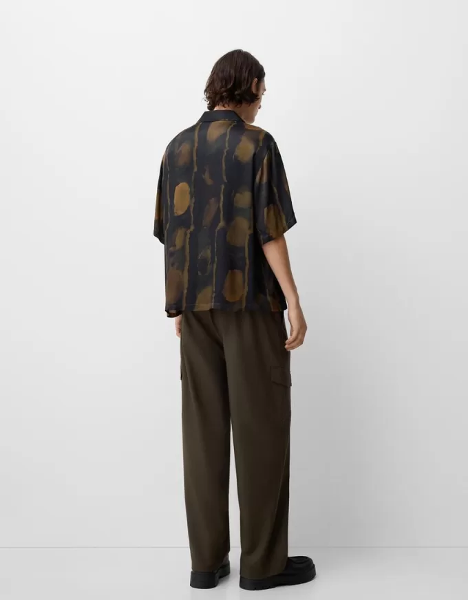 Printed short sleeve boxy fit shirt Printed short sleeve boxy fit shirt