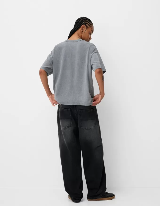 Printed short sleeve oversize T-shirt Printed short sleeve oversize T-shirt