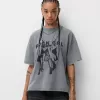 Printed short sleeve oversize T-shirt Printed short sleeve oversize T-shirt