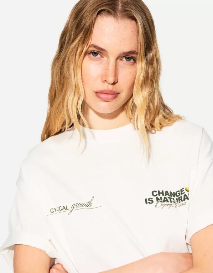 Printed short sleeve oversize T-shirt