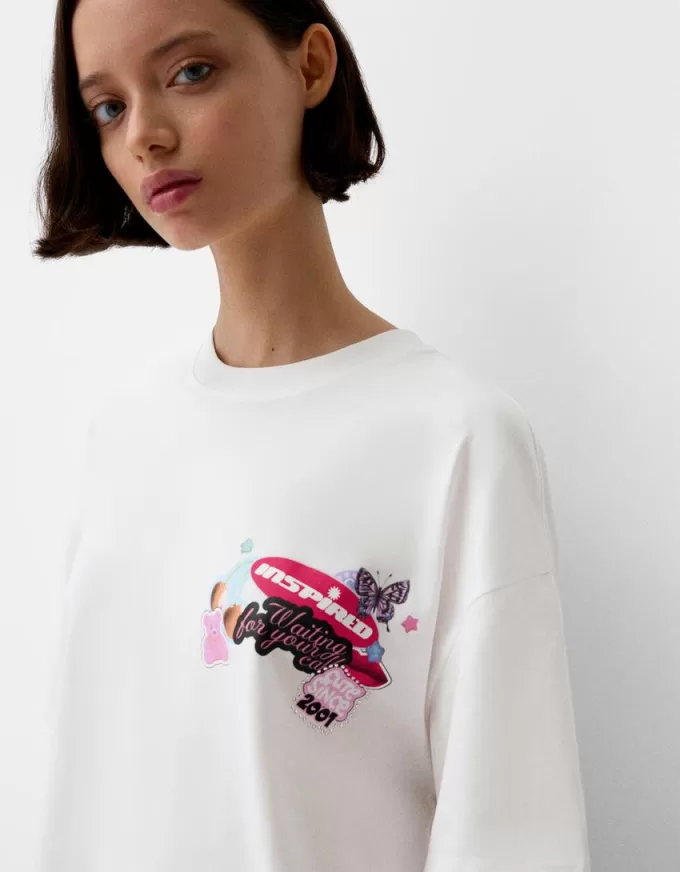 Printed short sleeve oversize T-shirt Printed short sleeve oversize T-shirt