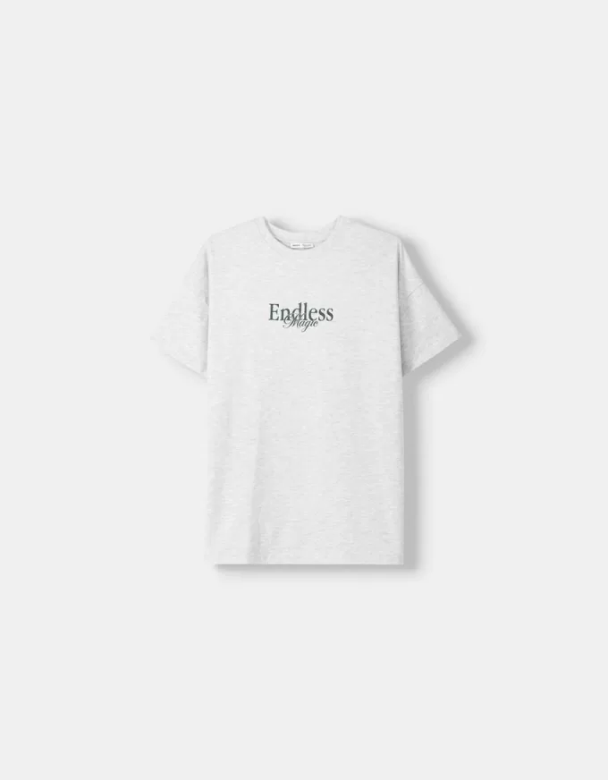 Printed short sleeve oversize T-shirt