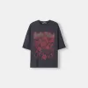 Printed short sleeve oversize T-shirt