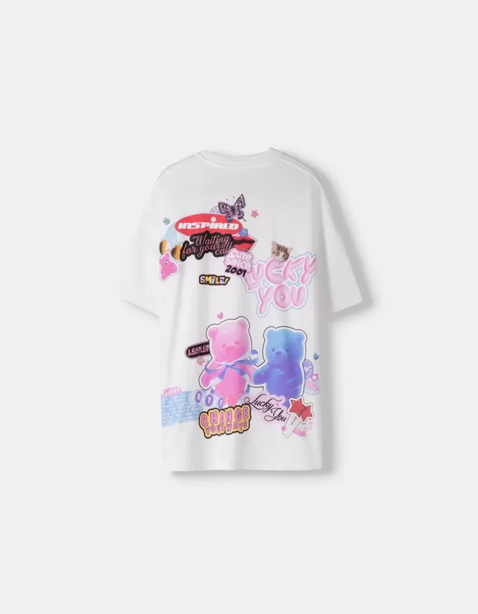 Printed short sleeve oversize T-shirt Printed short sleeve oversize T-shirt