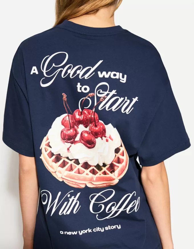 Printed short sleeve oversize T-shirt Printed short sleeve oversize T-shirt