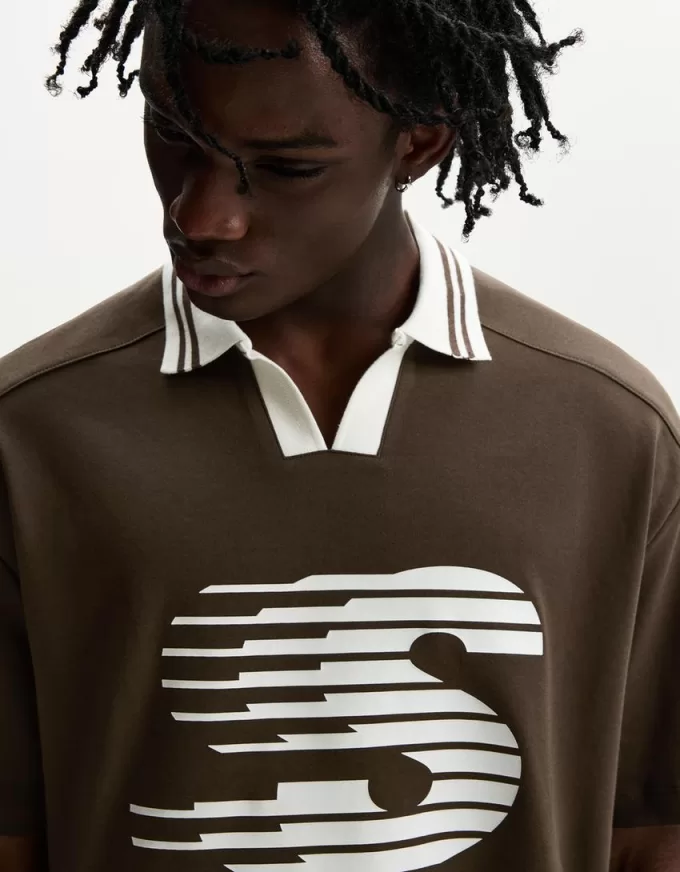 Printed short sleeve polo shirt Printed short sleeve polo shirt