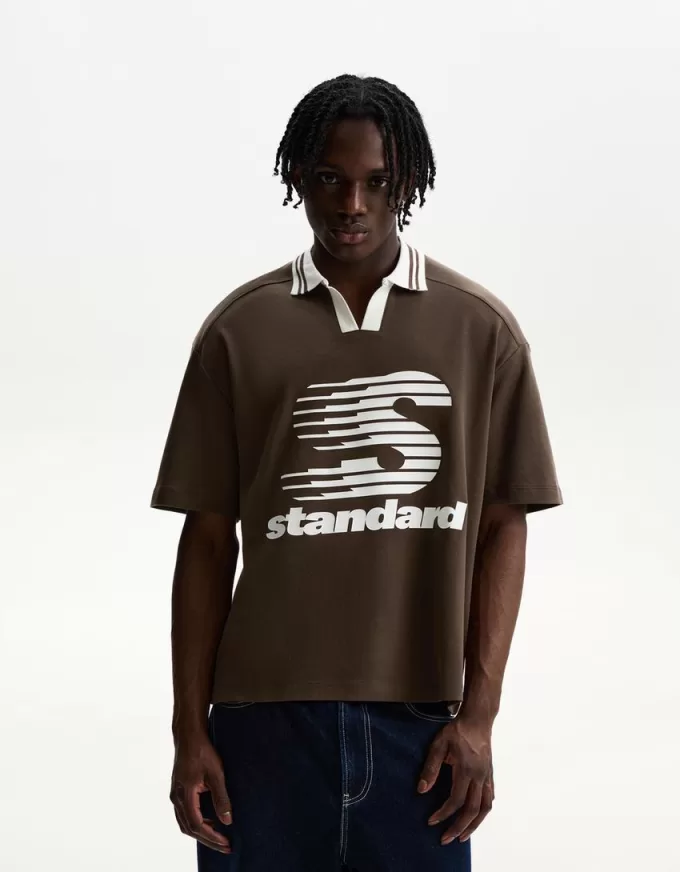 Printed short sleeve polo shirt Printed short sleeve polo shirt