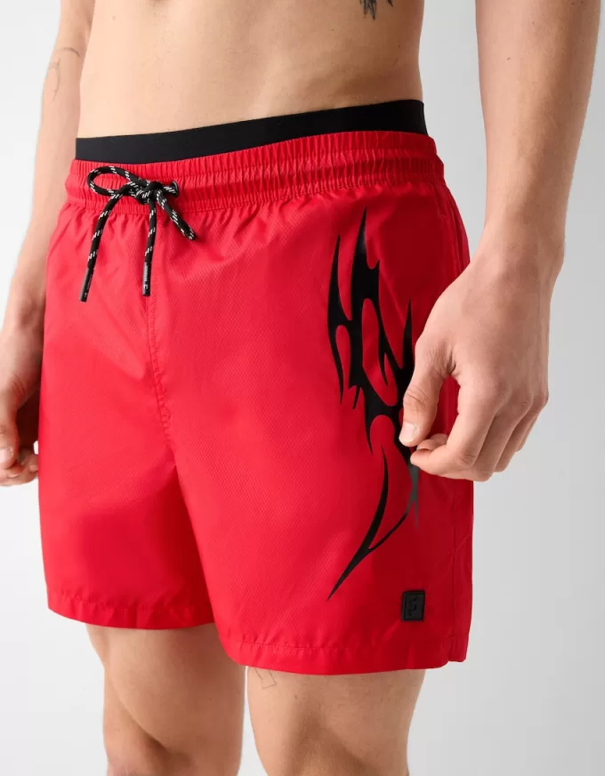 Printed sporty board shorts Printed sporty board shorts