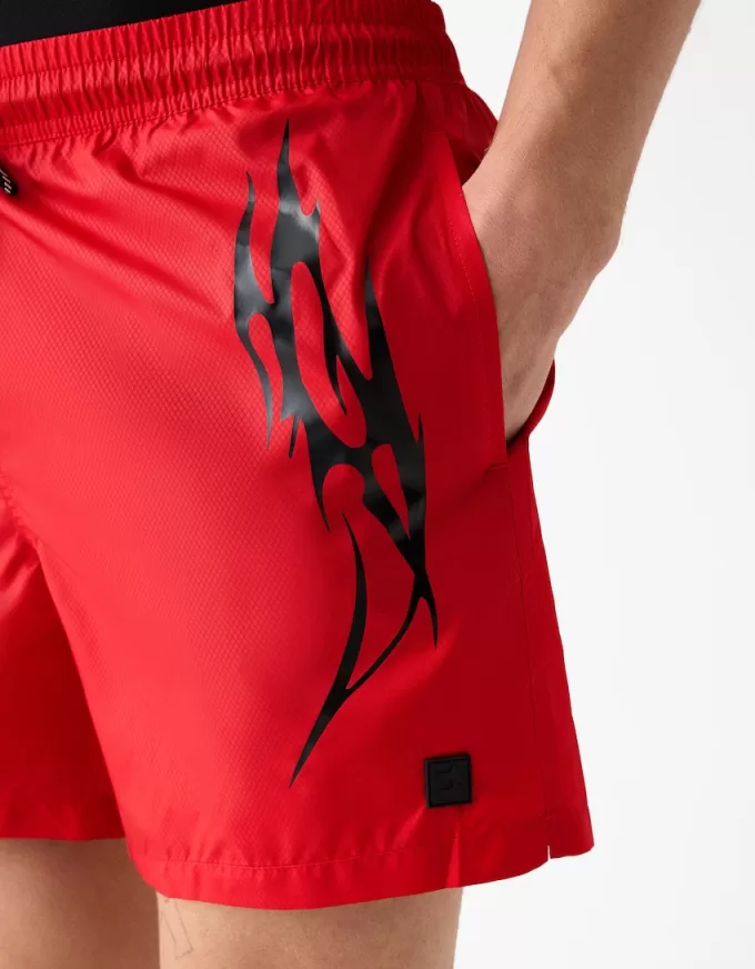 Printed sporty board shorts Printed sporty board shorts