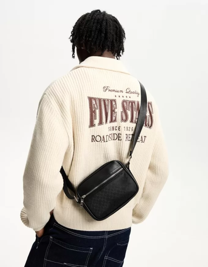 Printed technical crossbody bag Printed technical crossbody bag