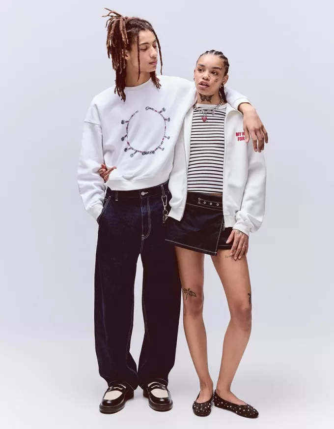 Printed zip-up hoodie Printed zip-up hoodie