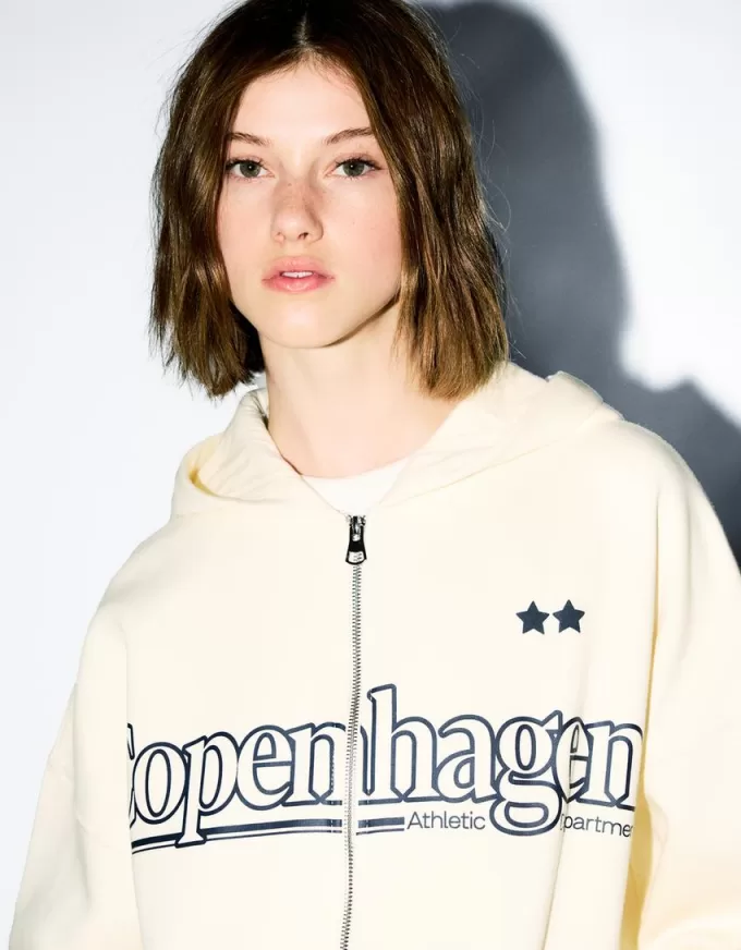 Printed zip-up hoodie Printed zip-up hoodie