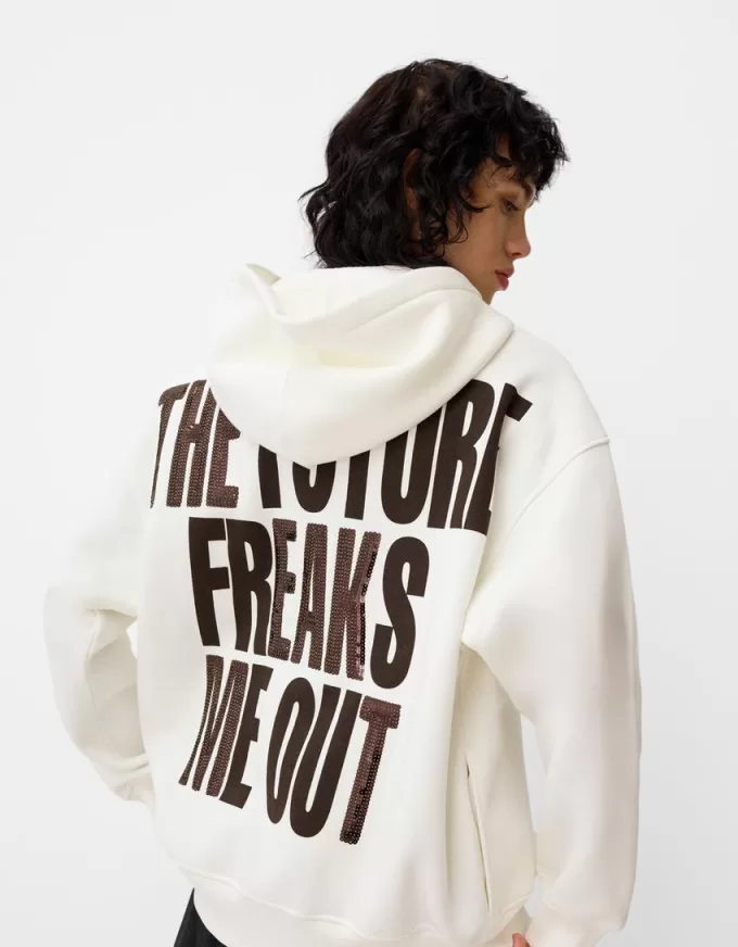 Printed zip-up hoodie Printed zip-up hoodie