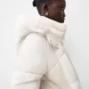Puffer jacket with faux fur hood Puffer jacket with faux fur hood