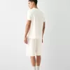 Relaxed-fit plush textured Bermuda shorts Relaxed-fit plush textured Bermuda shorts