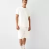 Relaxed-fit plush textured Bermuda shorts Relaxed-fit plush textured Bermuda shorts