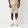 Relaxed-fit plush textured Bermuda shorts Relaxed-fit plush textured Bermuda shorts