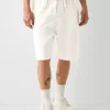 Relaxed-fit plush textured Bermuda shorts Relaxed-fit plush textured Bermuda shorts
