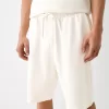 Relaxed-fit plush textured Bermuda shorts Relaxed-fit plush textured Bermuda shorts