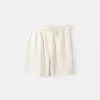 Relaxed-fit plush textured Bermuda shorts Relaxed-fit plush textured Bermuda shorts