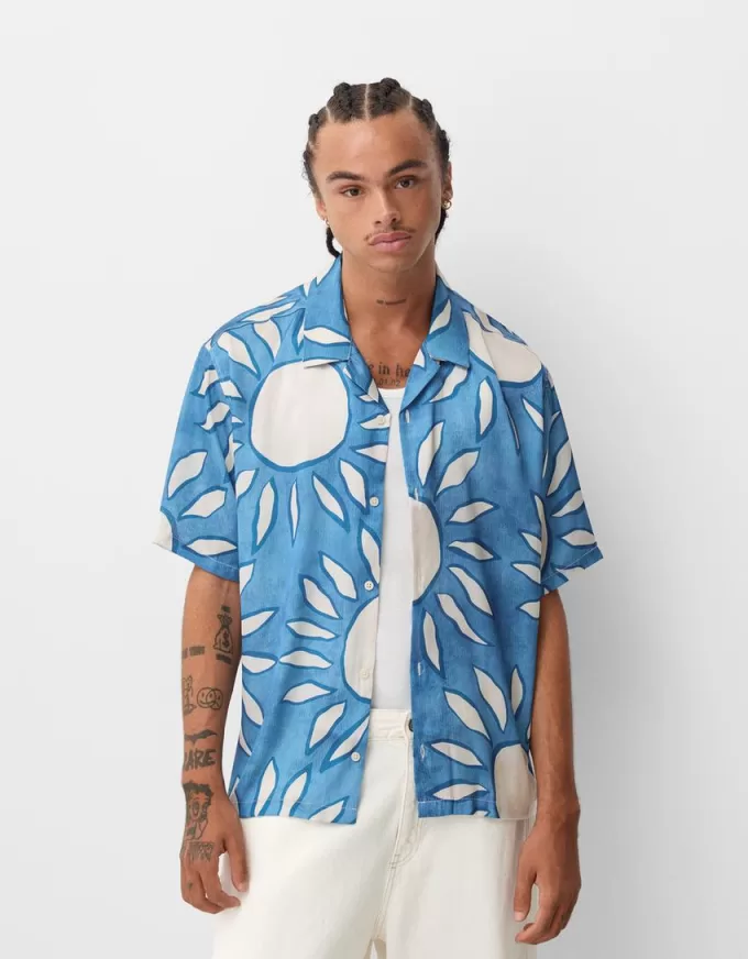 Relaxed fit printed short sleeve shirt Relaxed fit printed short sleeve shirt