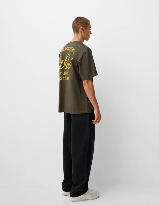 Relaxed fit short sleeve embroidered T-shirt Relaxed fit short sleeve embroidered T-shirt