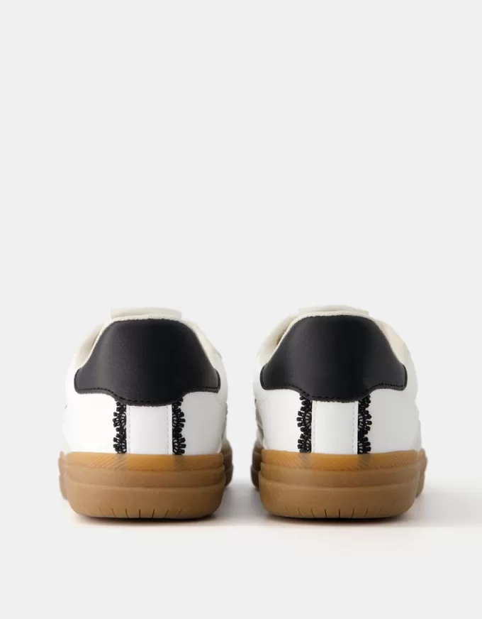 Retro sneakers with lace detail Retro sneakers with lace detail