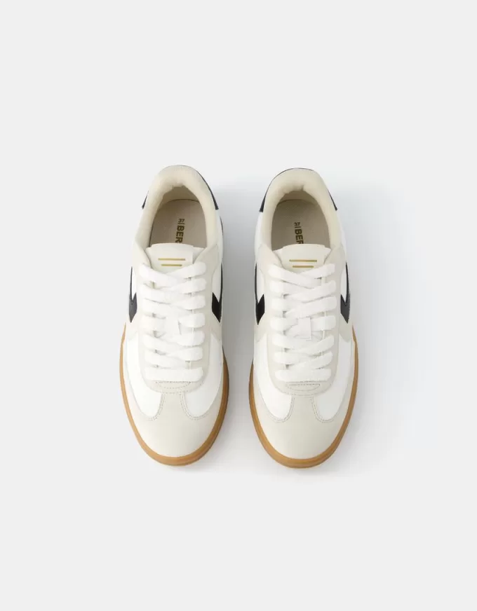 Retro sneakers with lace detail Retro sneakers with lace detail