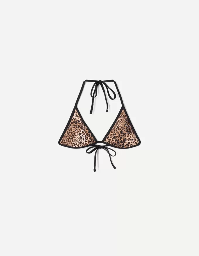 Reversible animal print bikini top Reversible animal print bikini top