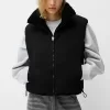 Reversible faux shearling vest