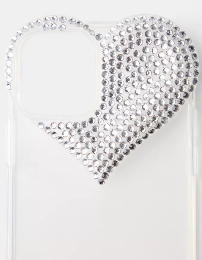 Rhinestone heart iPhone case Rhinestone heart iPhone case