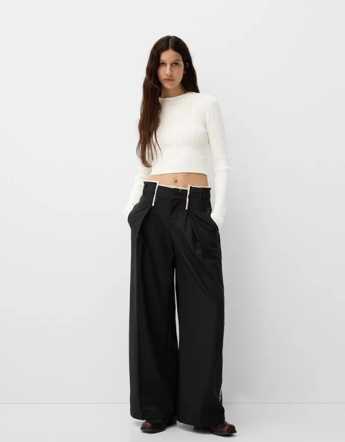 Ribbed cable-knit sweater Ribbed cable-knit sweater