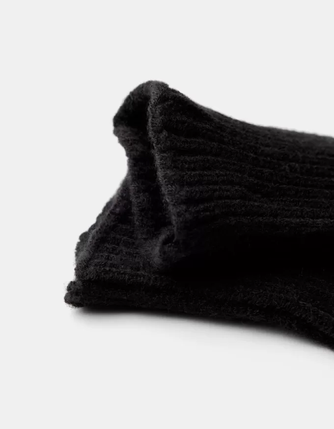 Ribbed short mittens Ribbed short mittens