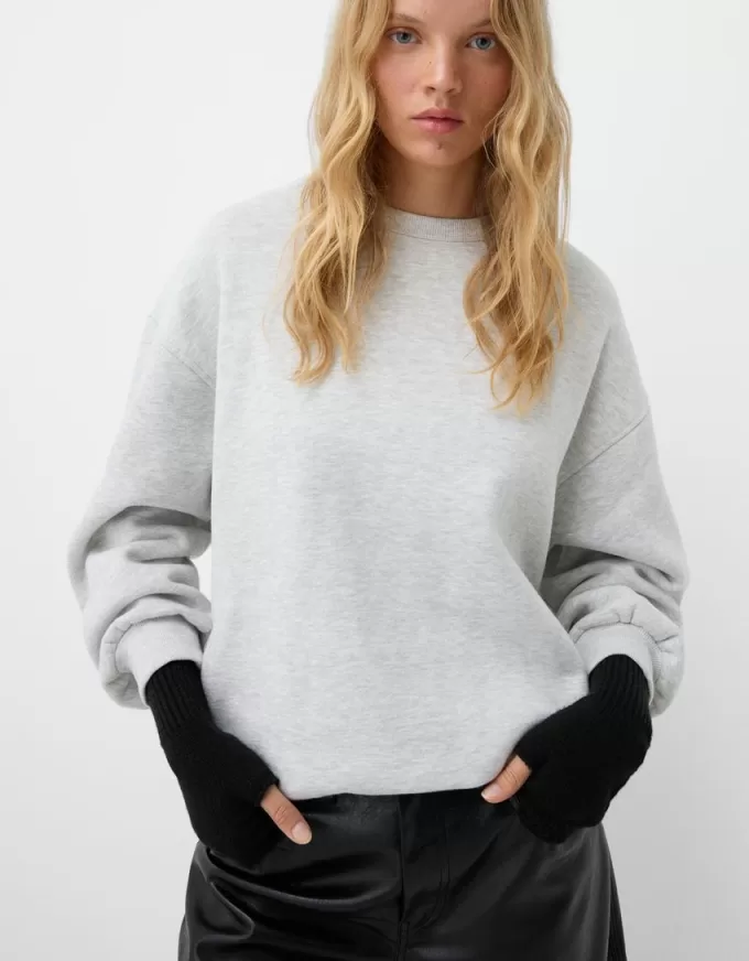 Ribbed short mittens Ribbed short mittens