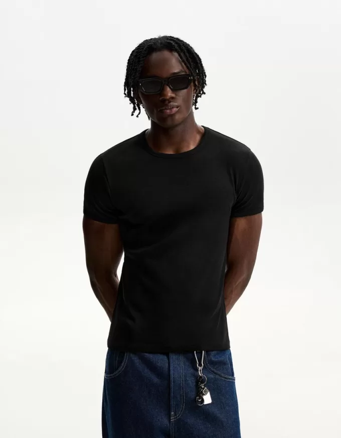 Ribbed short sleeve T-shirt Ribbed short sleeve T-shirt