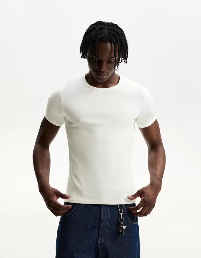 Ribbed short sleeve T-shirt Ribbed short sleeve T-shirt