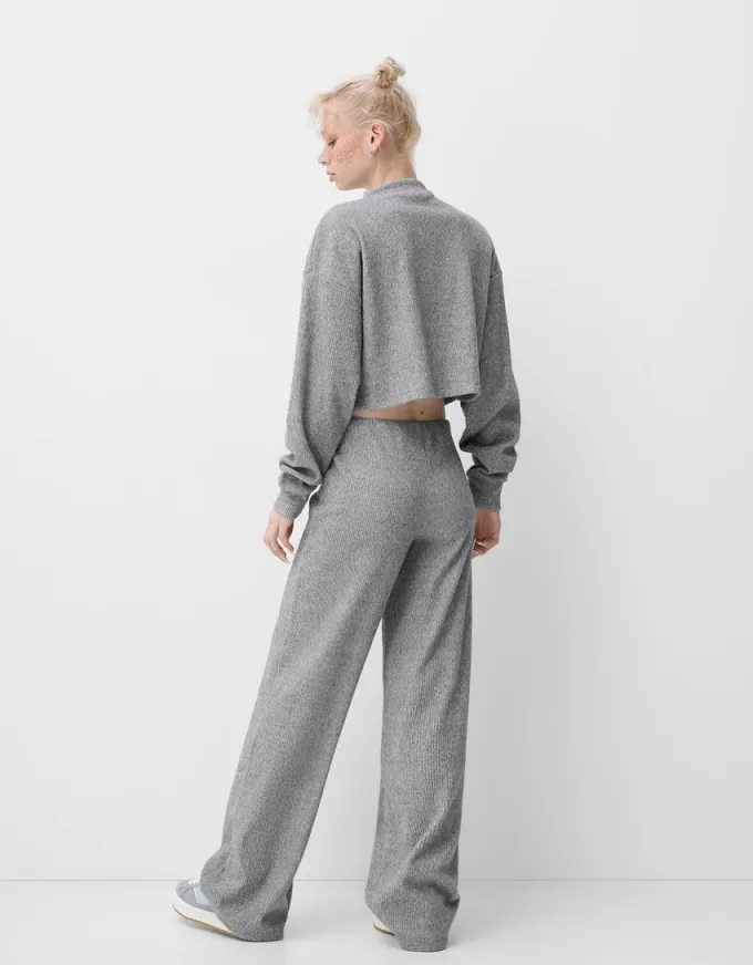 Ribbed soft touch high neck sweater Ribbed soft touch high neck sweater