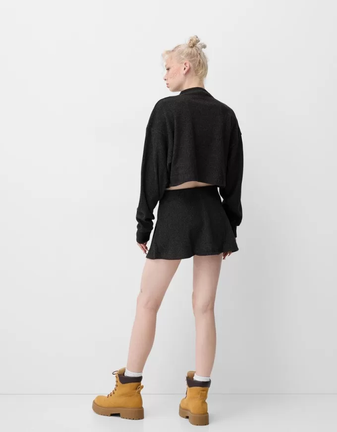 Ribbed soft touch high neck sweater Ribbed soft touch high neck sweater